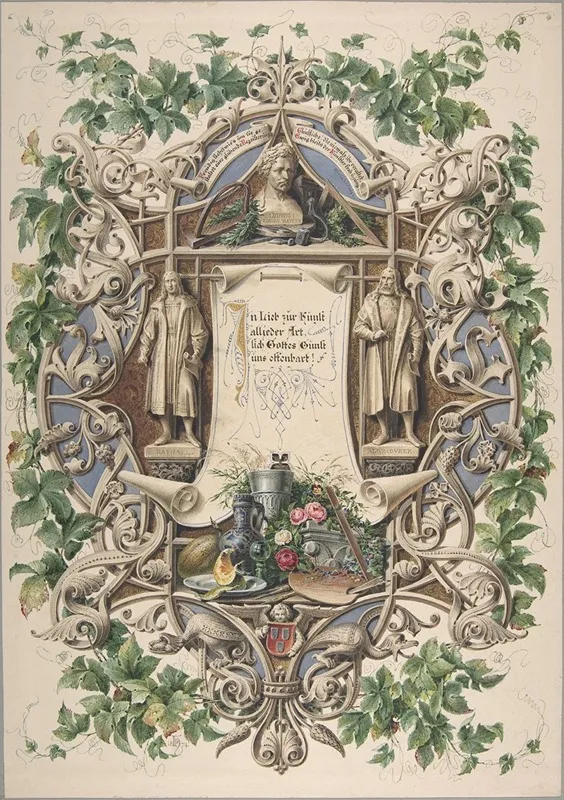 Homage From Bavarian Artists To King Ludwig I