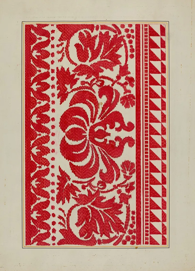 Homespun Coverlet 5 by Cornelius Christoffels - Canvas Print