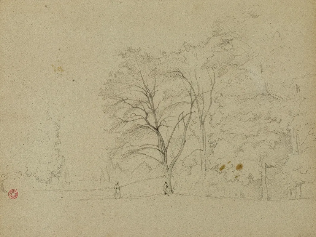 Homme Et Femme Dans Un Paysage