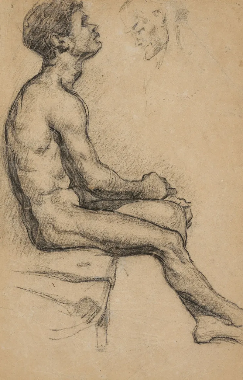 Homme Nu by Paul Cézanne - Canvas Print