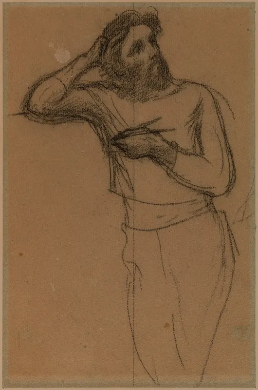 Homme Vetu De Face Vu Jusquaux Genoux