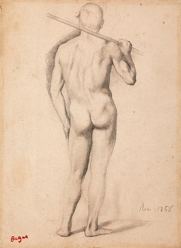 Homme Vu De Dos Etude