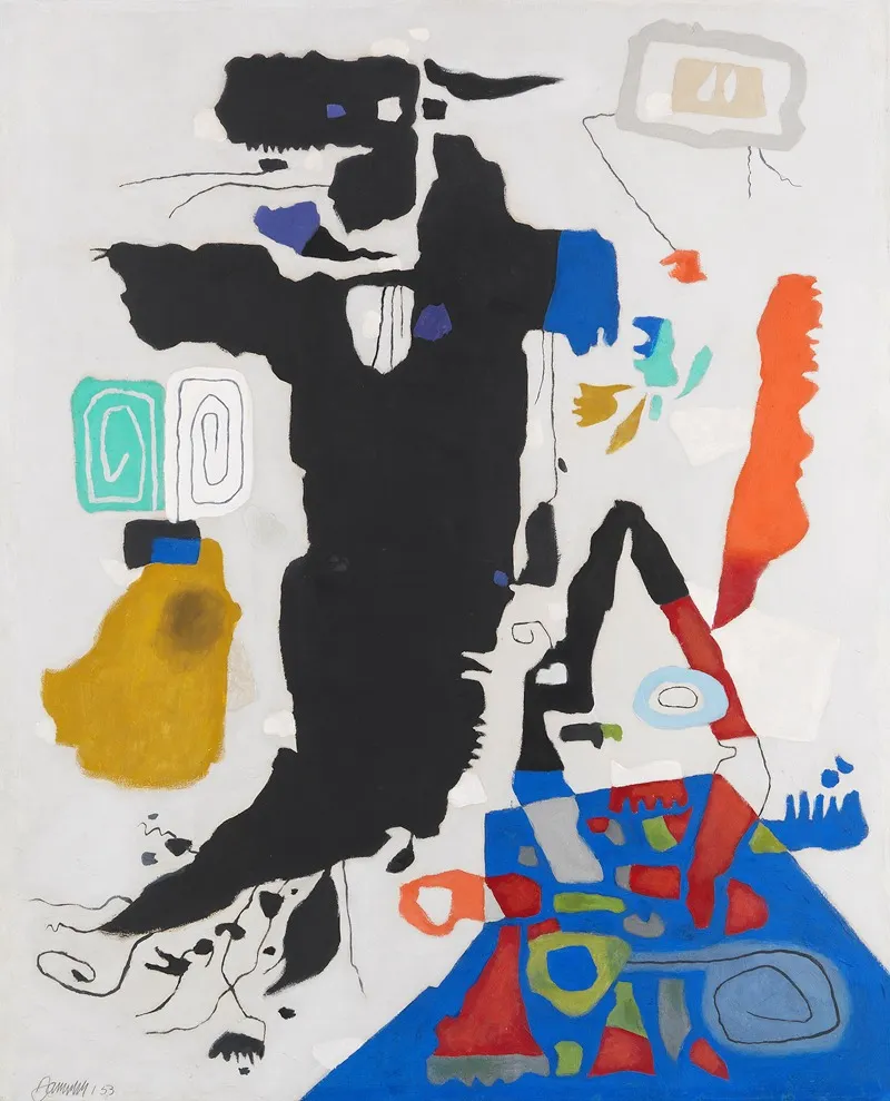 Homunkulus Aufsteigend by Willi Baumeister - Canvas Print