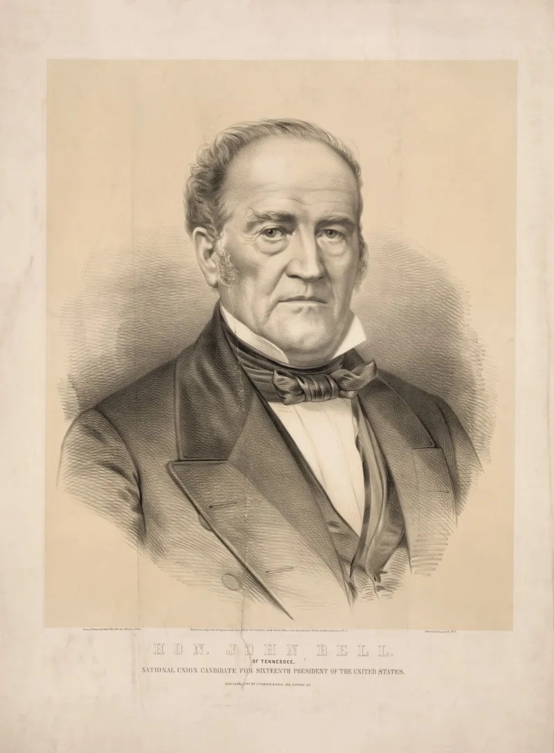 Hon John Bell Of Tennessee National Union Candidate For Sixteenth President Of The United States