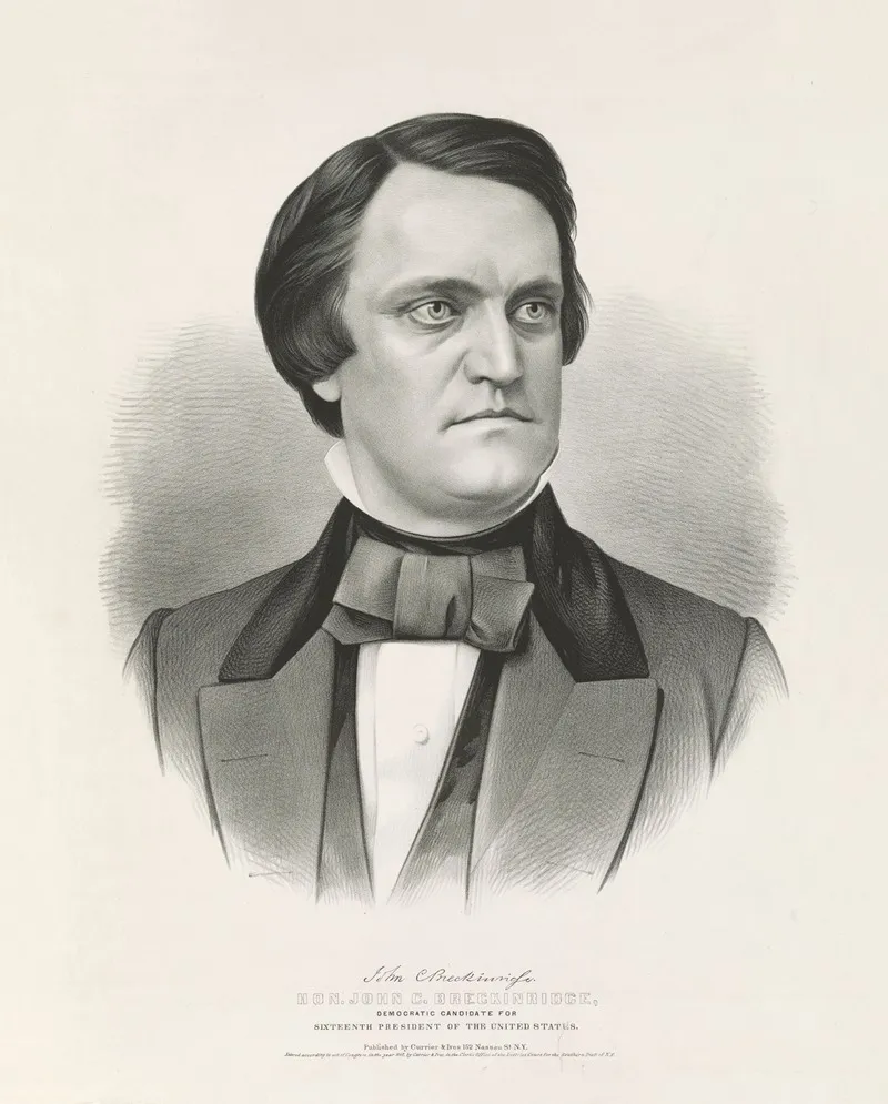 Hon John C Breckinridge Democratic Candidate For Sixteenth President Of The United States