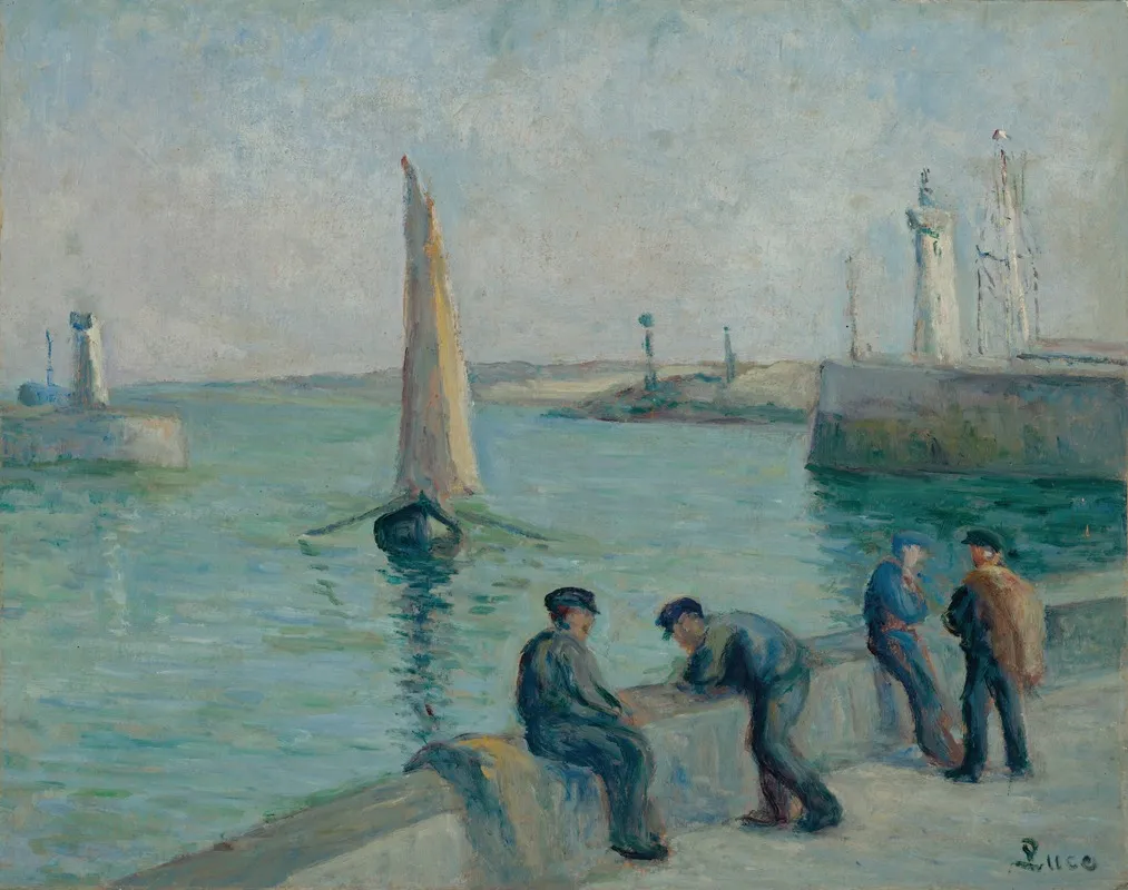 Honfleur Pecheurs Sur Le Port 2