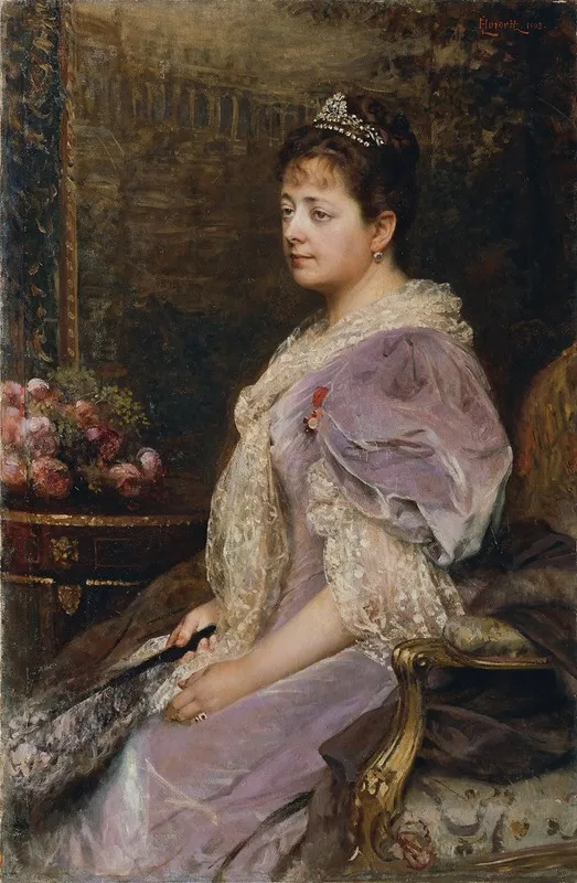 Honora Krall by Leopold Horovitz - Canvas Print