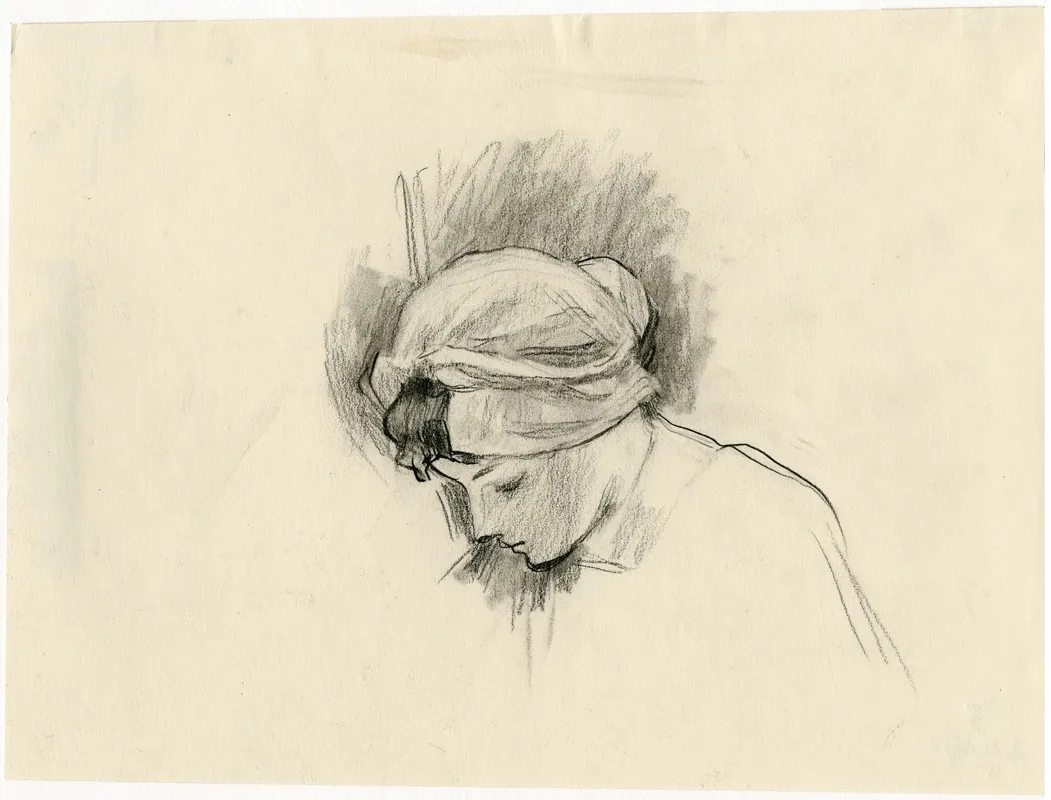 Hoofd Van Een Meisje by Nicolaas van der Waay - Canvas Print