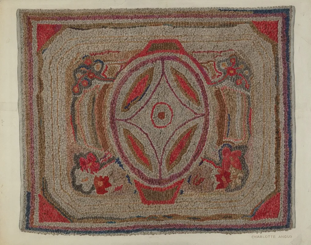 Hooked Rug Cotton