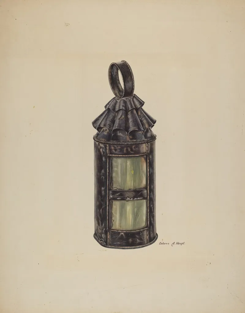 Horn Lantern by Dolores Haupt - Canvas Print