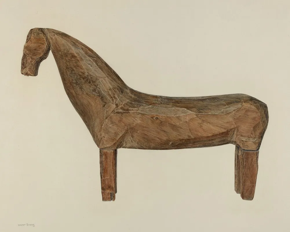 Horse Figure by Hester Duany - Canvas Print