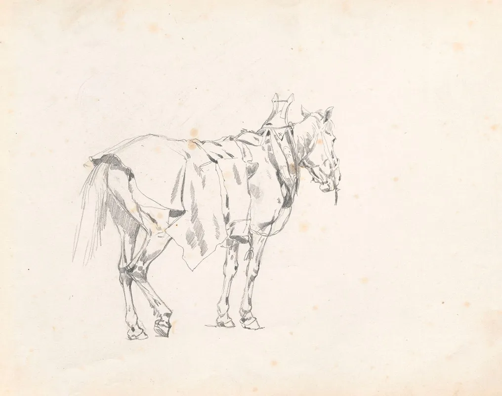 Horse In Collar Study For The Painting Return From The Horse Fair