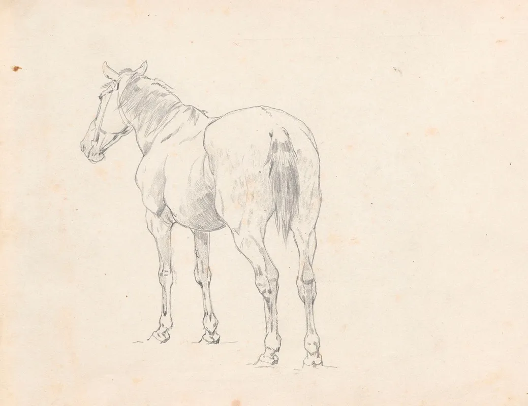 Horse Study For The Painting Return From The Horse Fair 2
