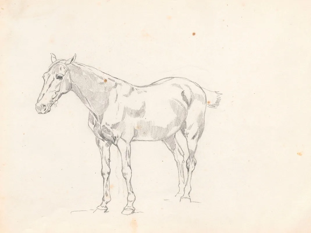 Horse Study For The Painting Return From The Horse Fair 3