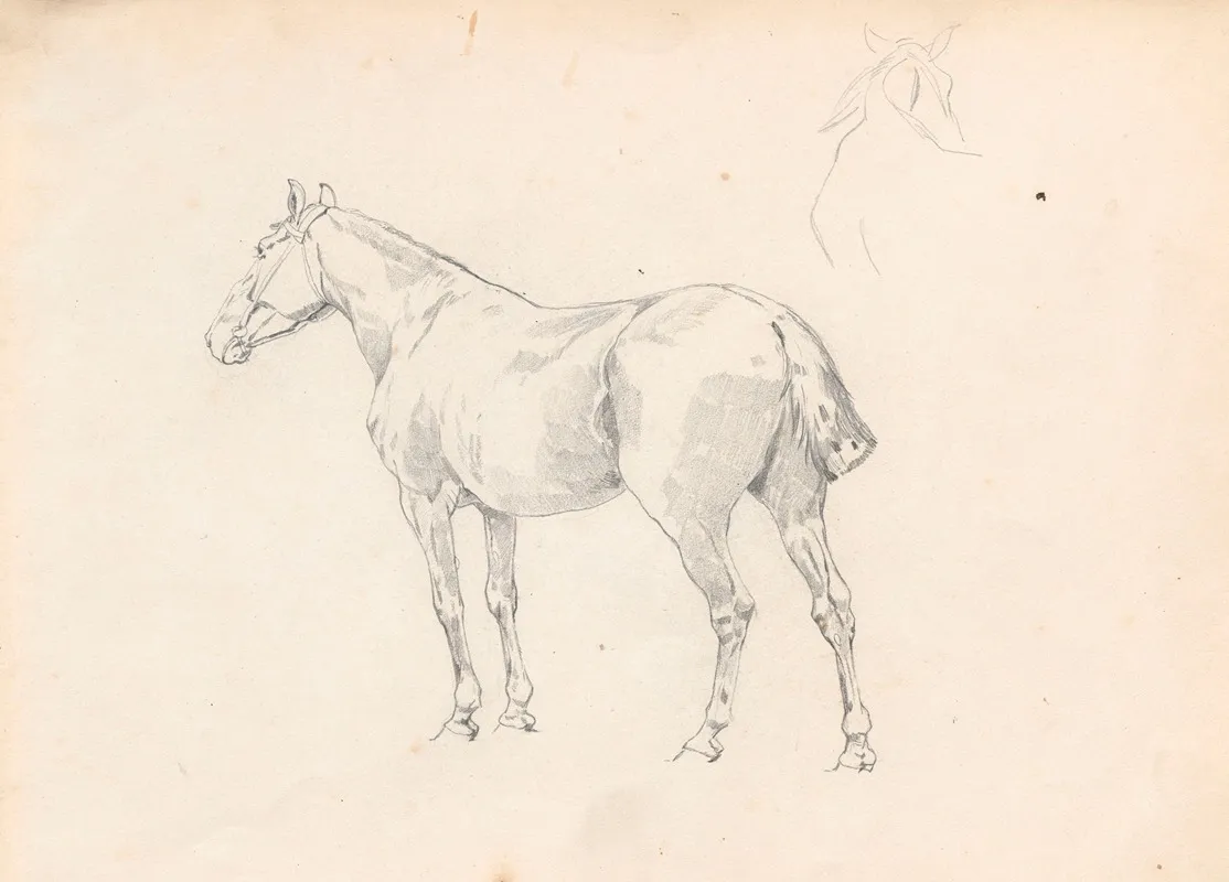 Horse Study For The Painting Return From The Horse Fair