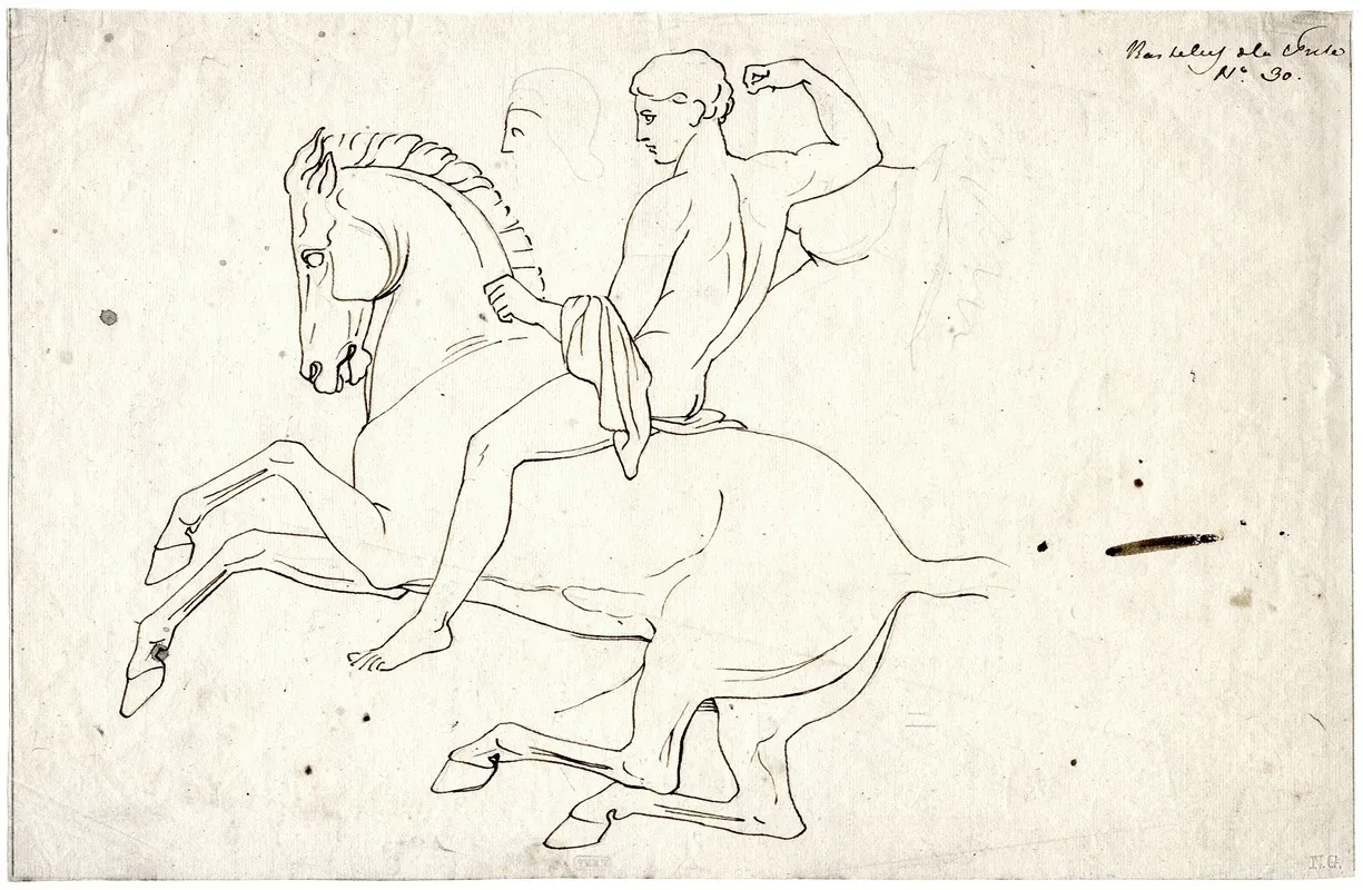 Horseman After The North Frieze Of The Parthenon