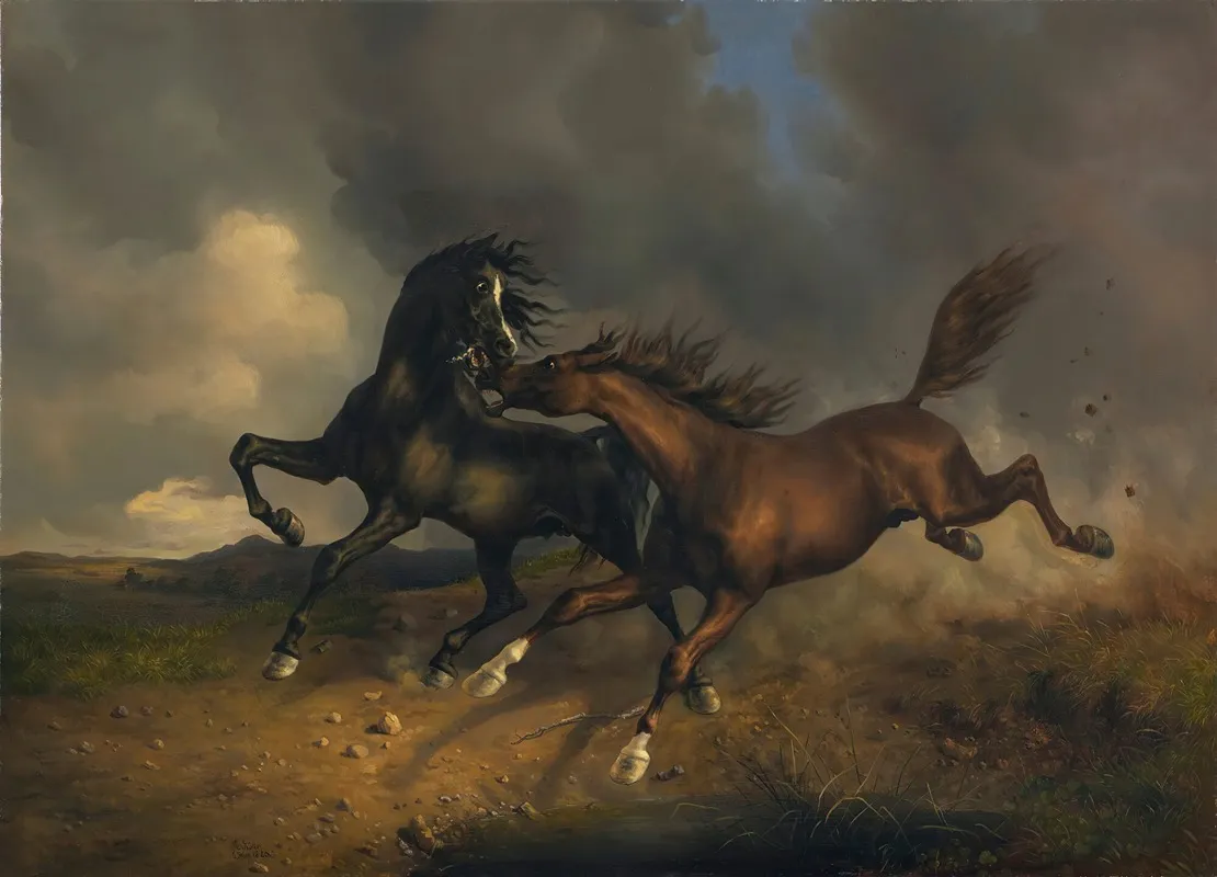 Horses During A Thunderstorm