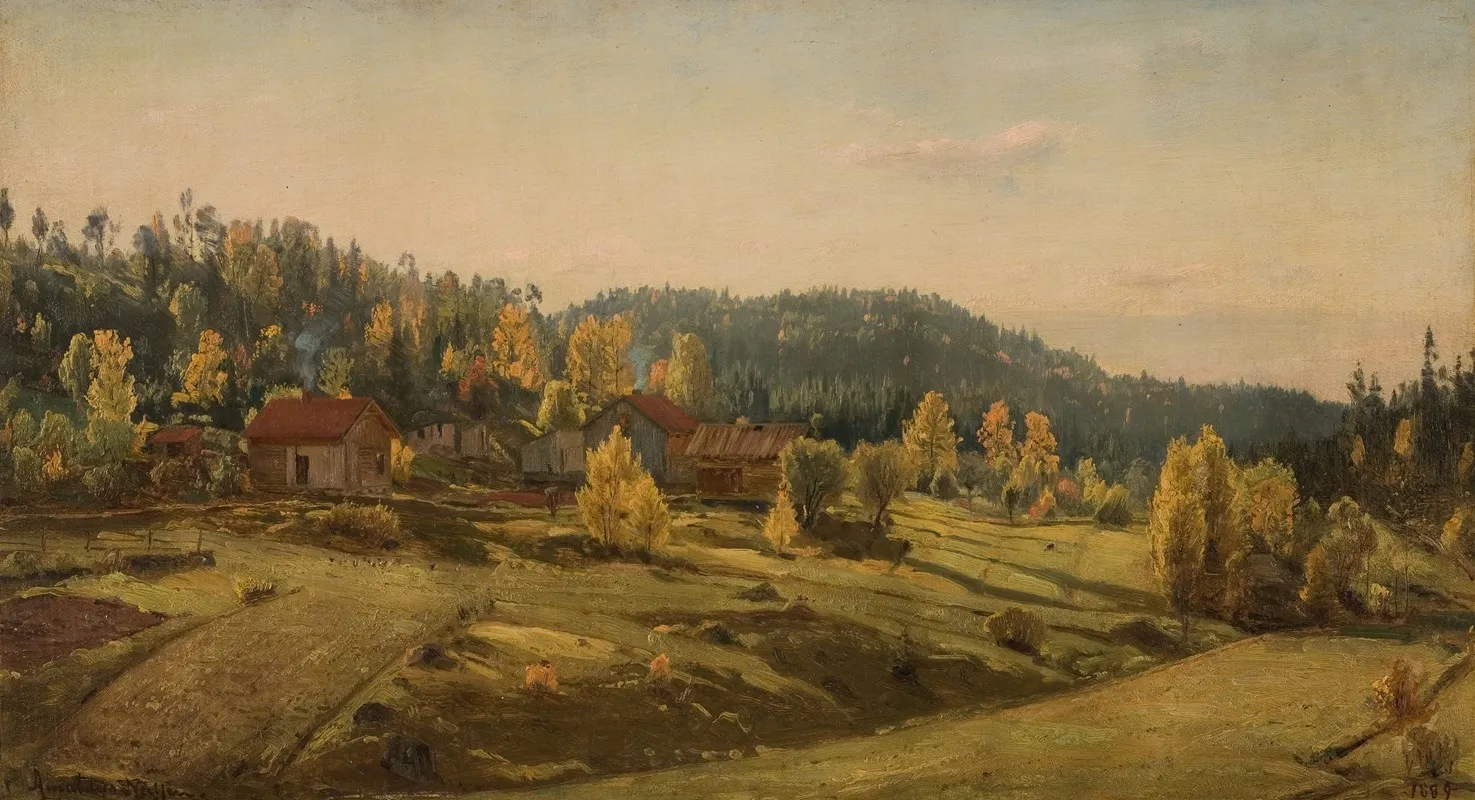 Host Ved Porsgrund by Amaldus Nielsen - Canvas Print