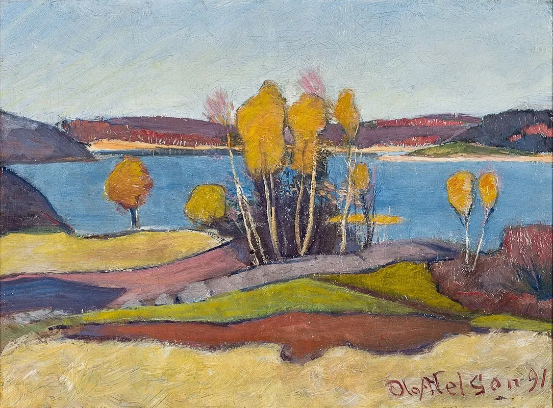 Host Vid Vanern Amal by Olof Sager-Nelson - Canvas Print