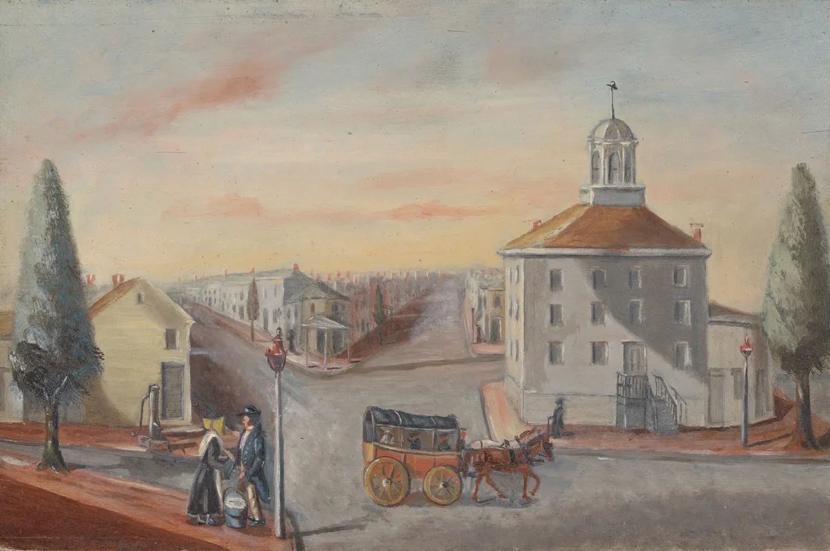 Hot Corn Seller by William P. Chappel - Canvas Print