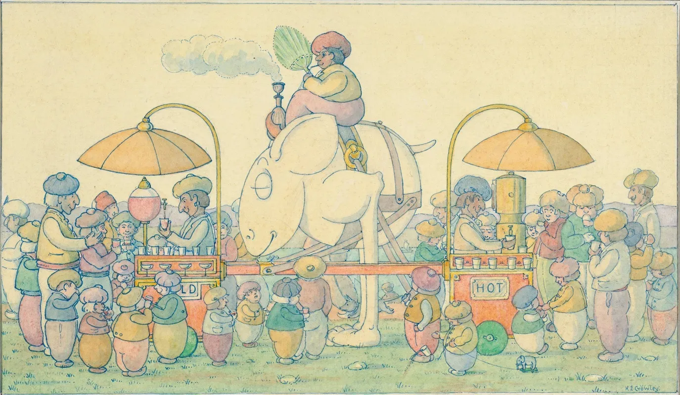 Hot Or Cold by Herbert Crowley - Canvas Print