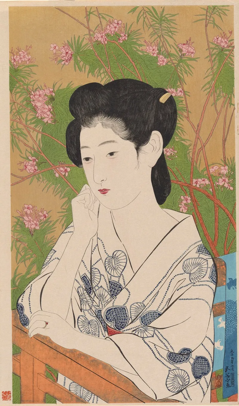 Hot Spring Inn by Hashiguchi Goyō - Canvas Print