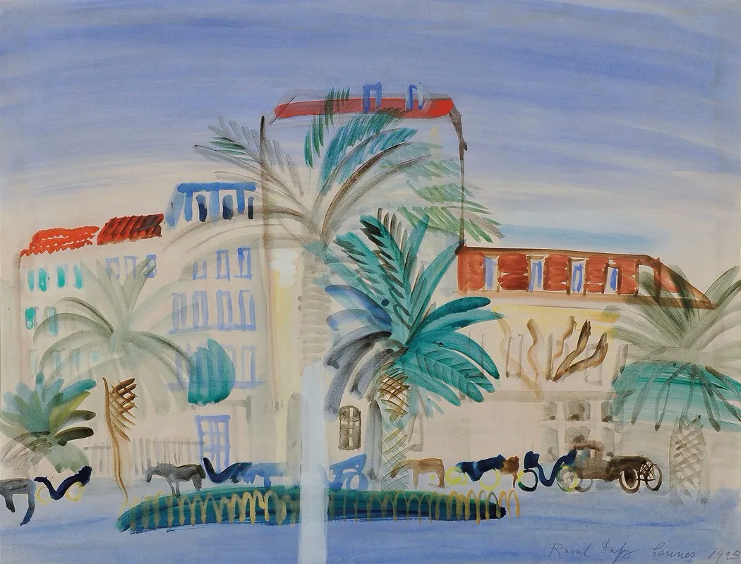 Hotel A Cannes by Raoul Dufy - Canvas Print