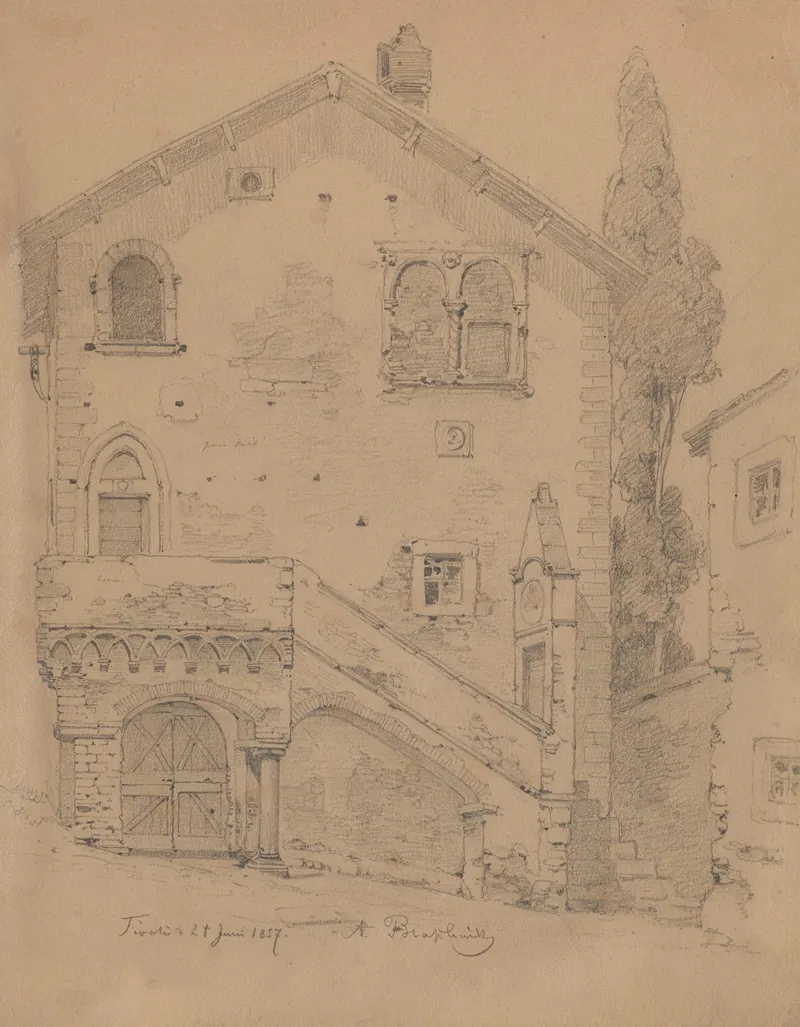 House In Tivoli by Arthur Blaschnik - Canvas Print