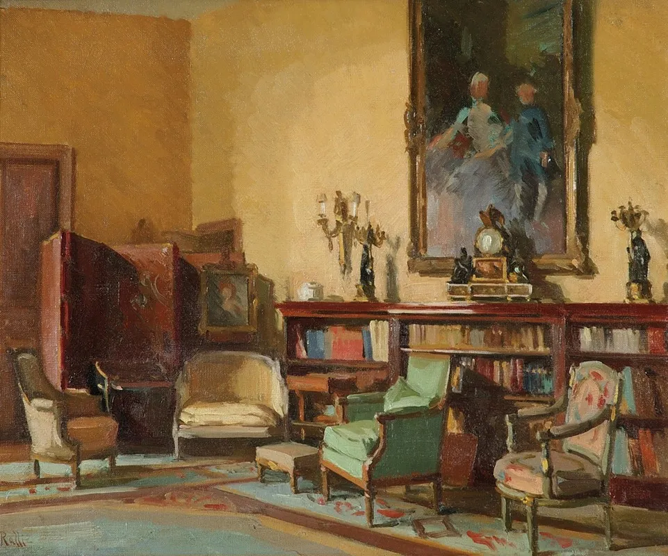 House Interior by Theodoros Ralli - Canvas Print