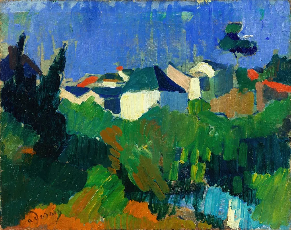 House Surrounded By Greenery by André Derain - Canvas Print