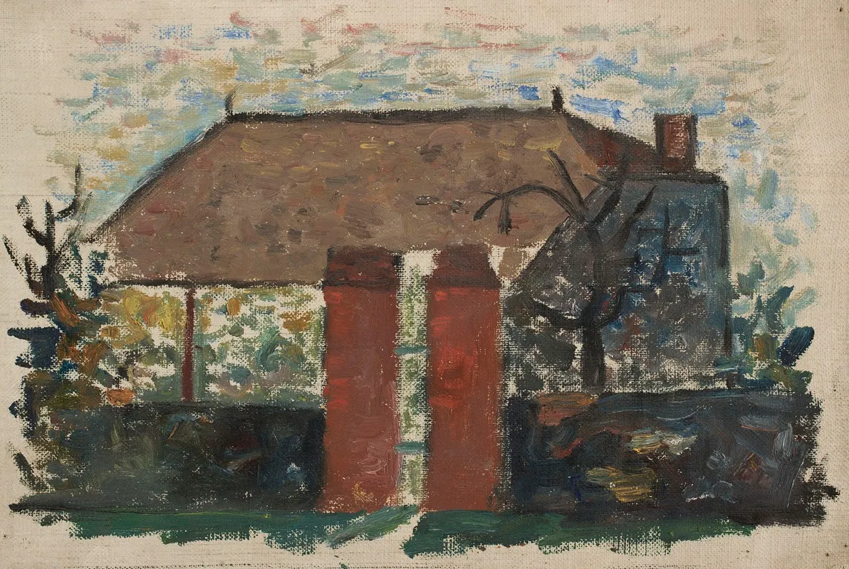 House With A Red Gate