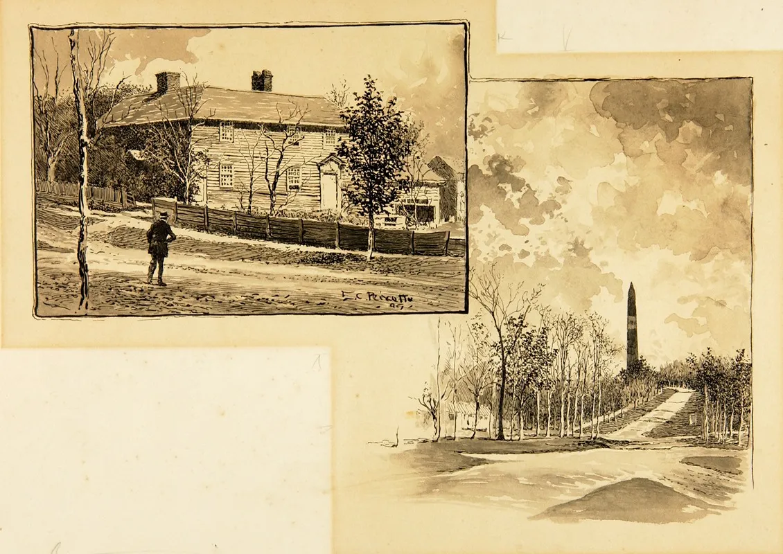 Housemonument In Woods by Ernest Peixotto - Canvas Print