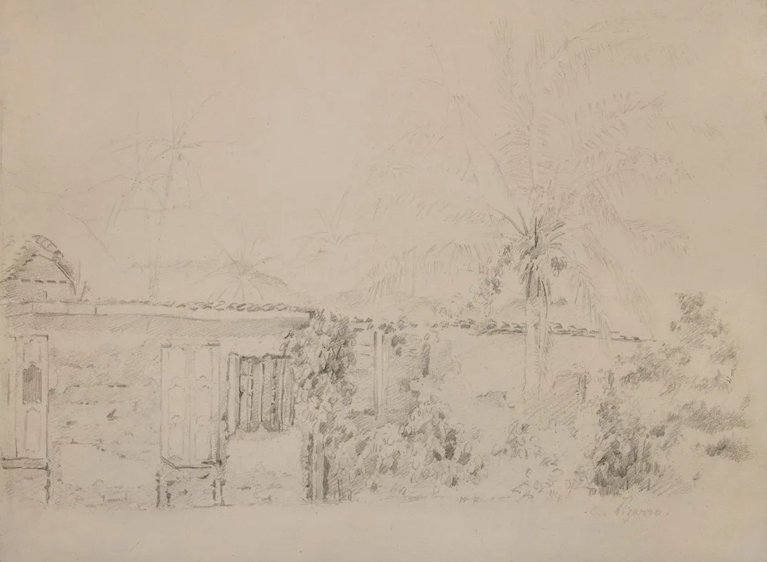 Houses And Palm Trees