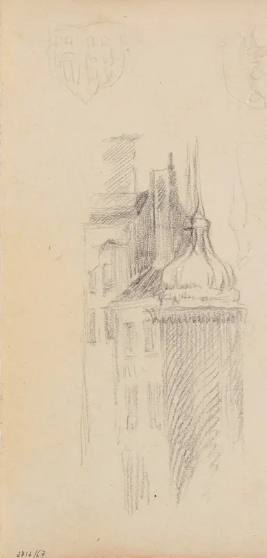 Houses And Pear Shaped Turret