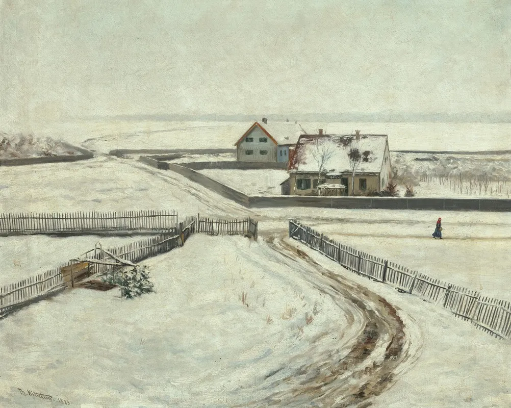 Houses In A Winter Landscape