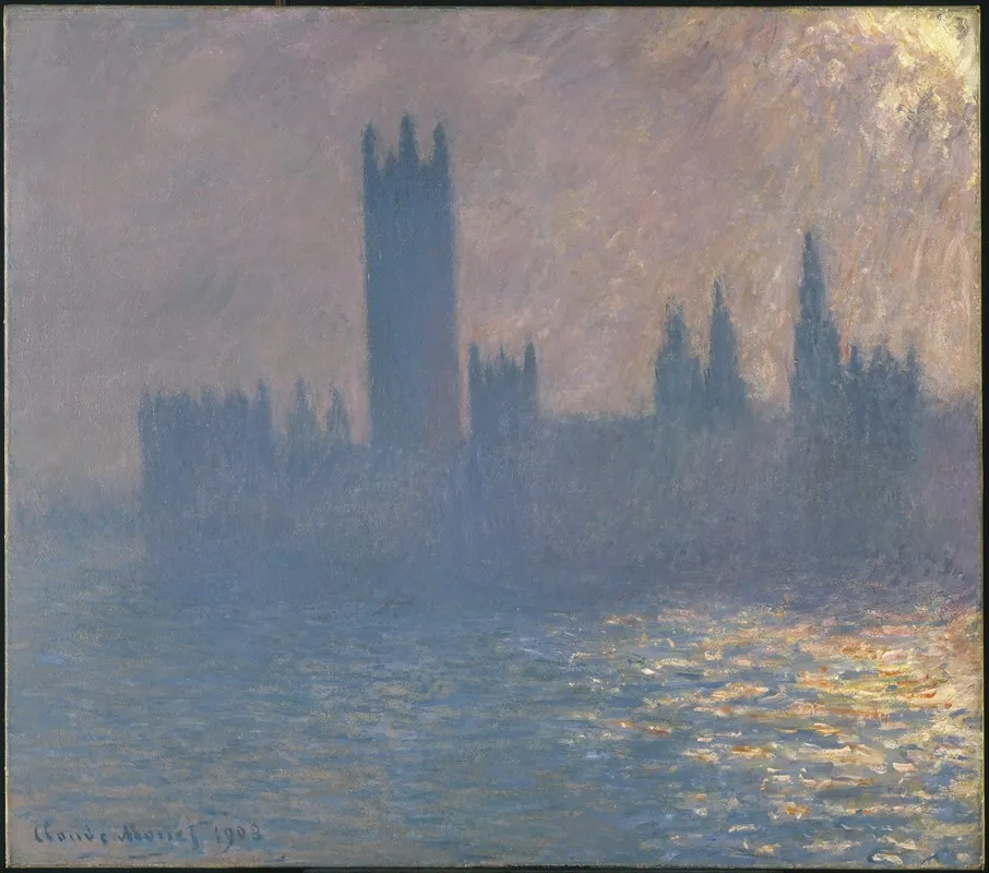 Houses Of Parliament Sunlight Effect Le Parlement Effet De Soleil