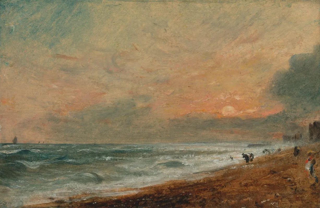 Hove Beach by John Constable - Canvas Print