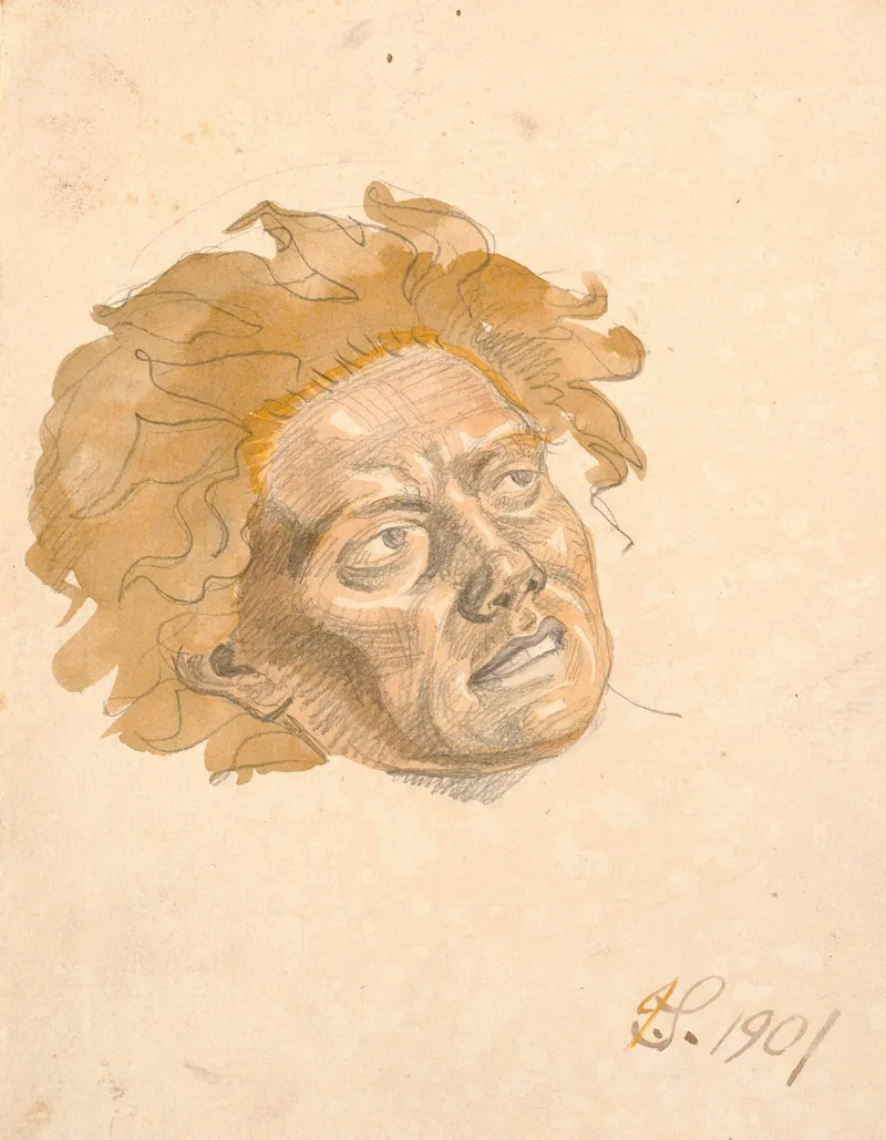 Hovedet Af Mandsperson by Joakim Skovgaard - Canvas Print