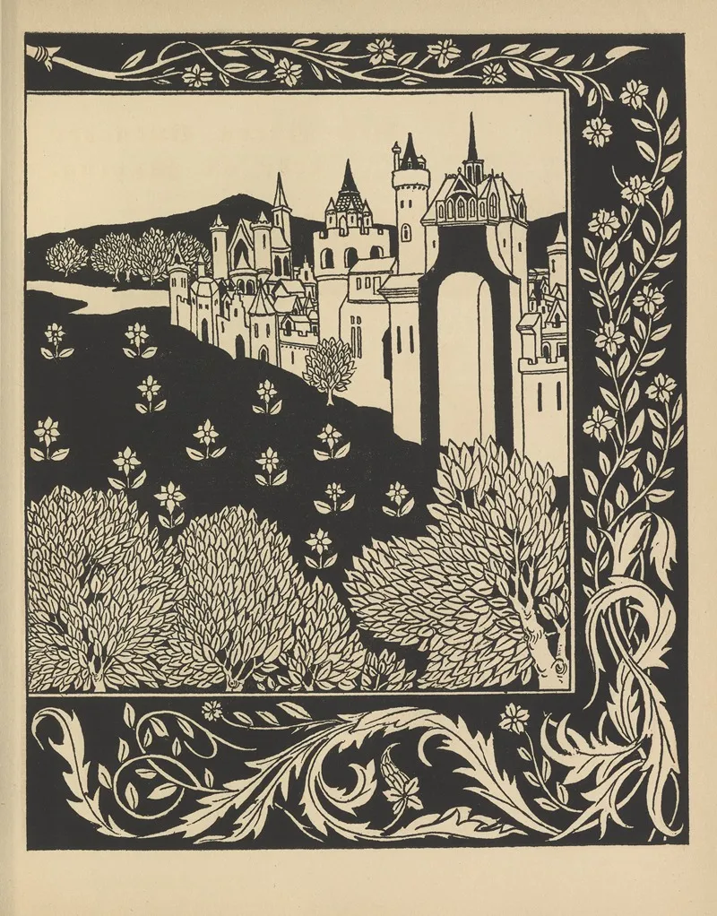 How Queen Guenever Rode On Maying 2 by Aubrey Vincent Beardsley - Canvas Print