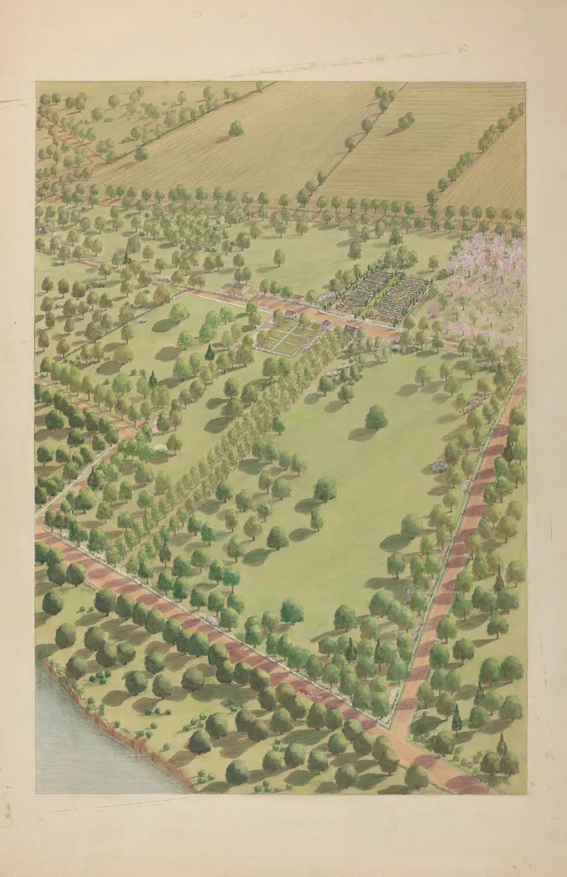 Hudson River Estate by Virginia Richards - Canvas Print