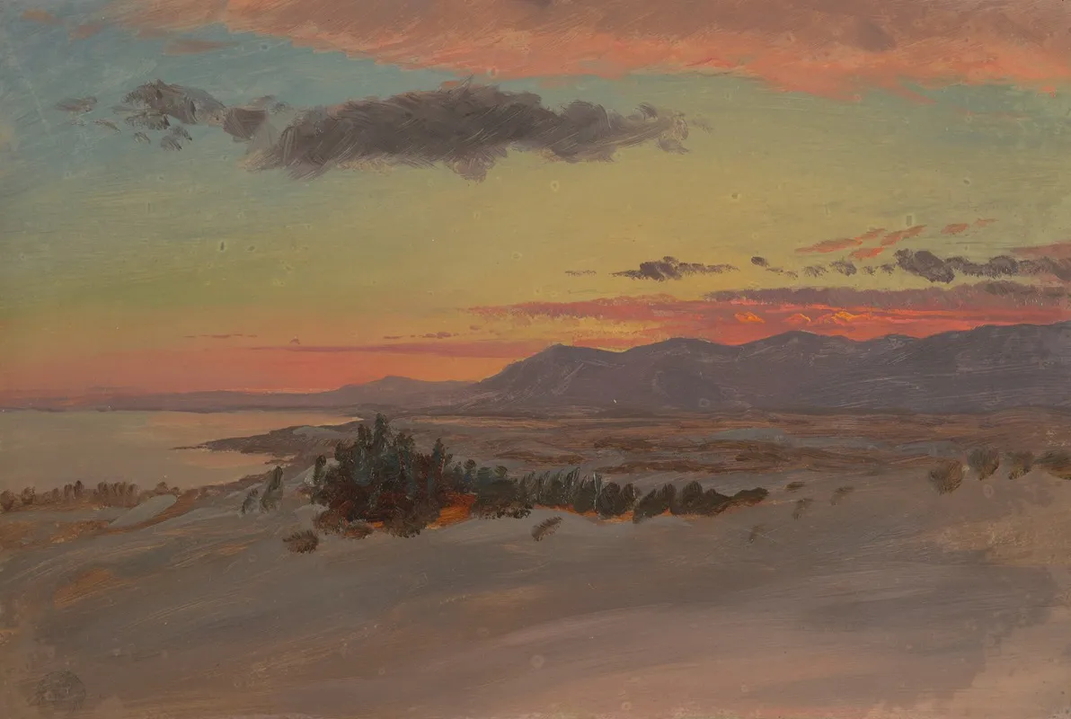 Hudson Valley In Winter Looking Southwest From Olana