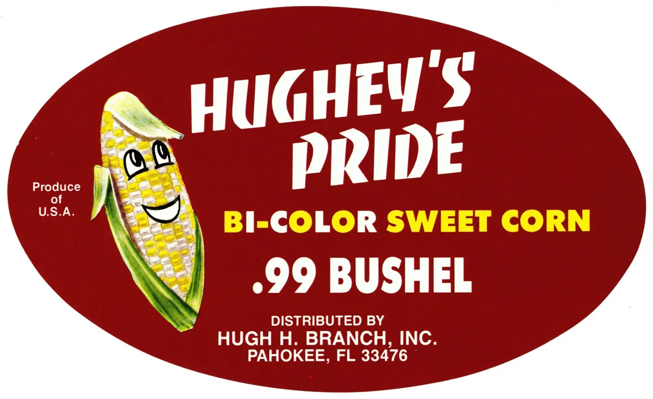 Hugheys Pride Bi Color Sweet Corn Label
