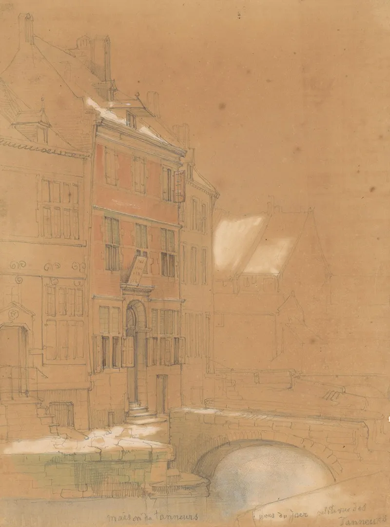 Huis Van Leerlooiers Te Maastricht by Alexander Schaepkens - Canvas Print