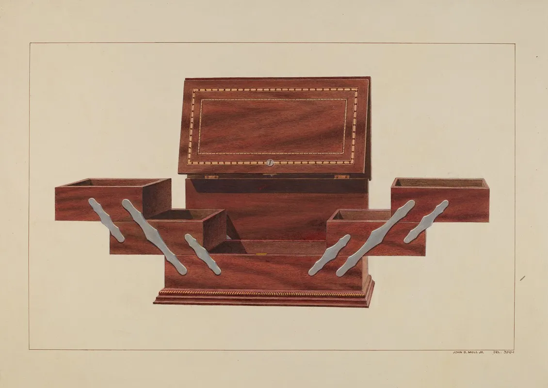 Humidor by John B. Moll - Canvas Print