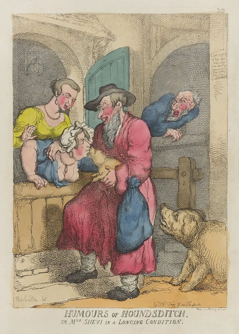 Humours Of Houndsditch Or Mrs Shevi In A Longing Condition