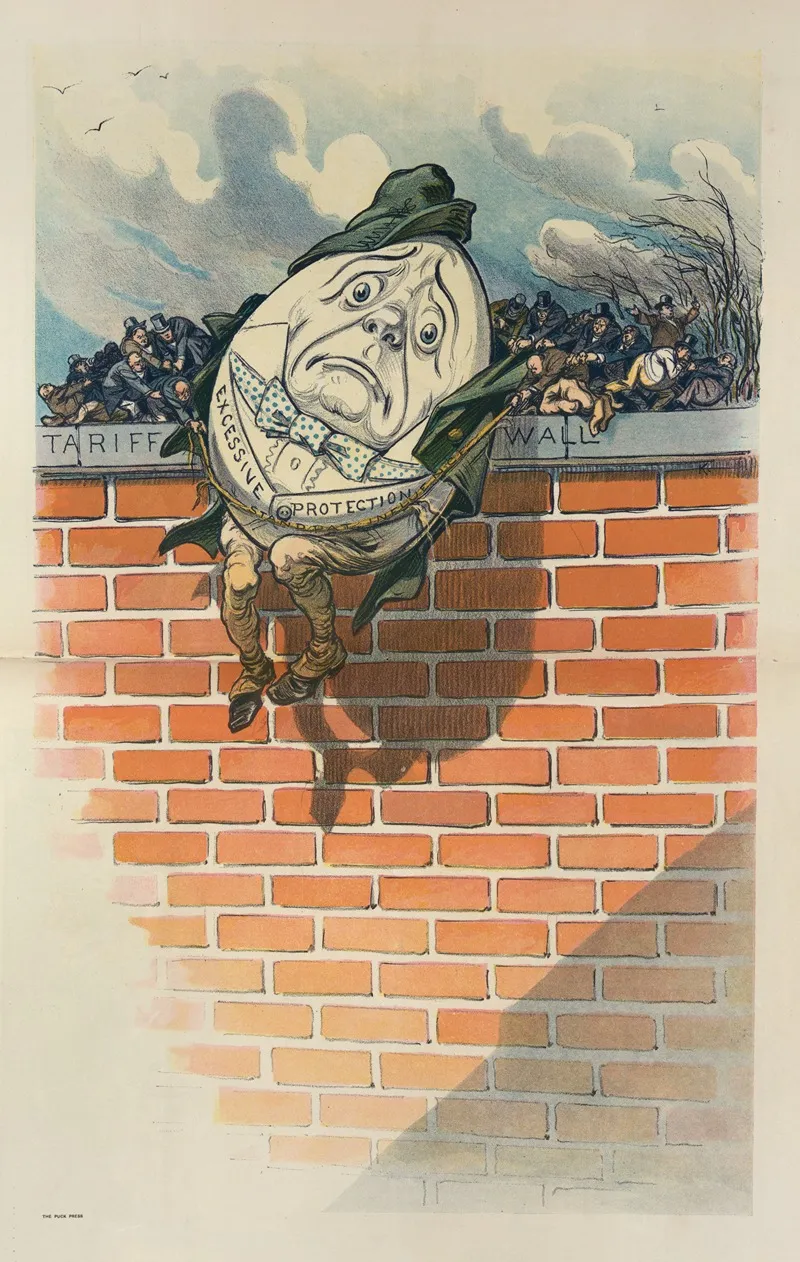 Humpty Dumpty Slips From The Wall Humptys Due For An Awful Fall