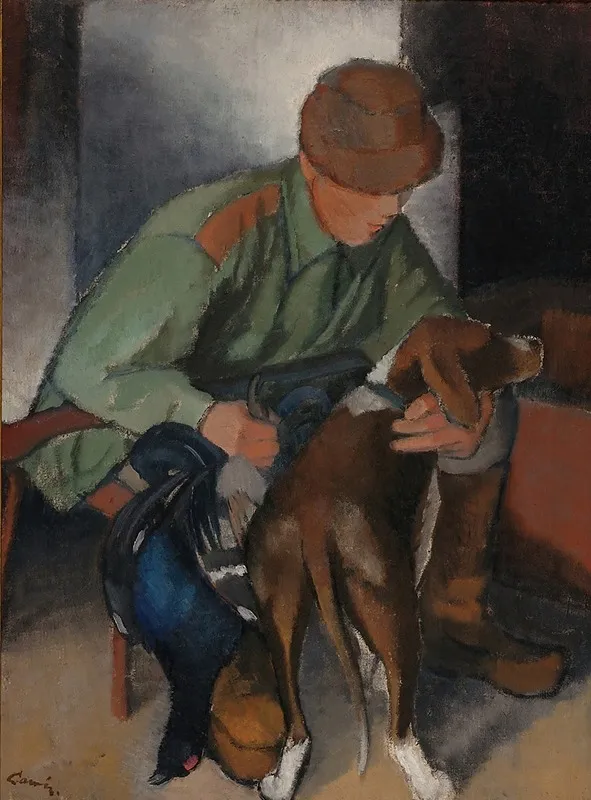 Hunter With His Hound