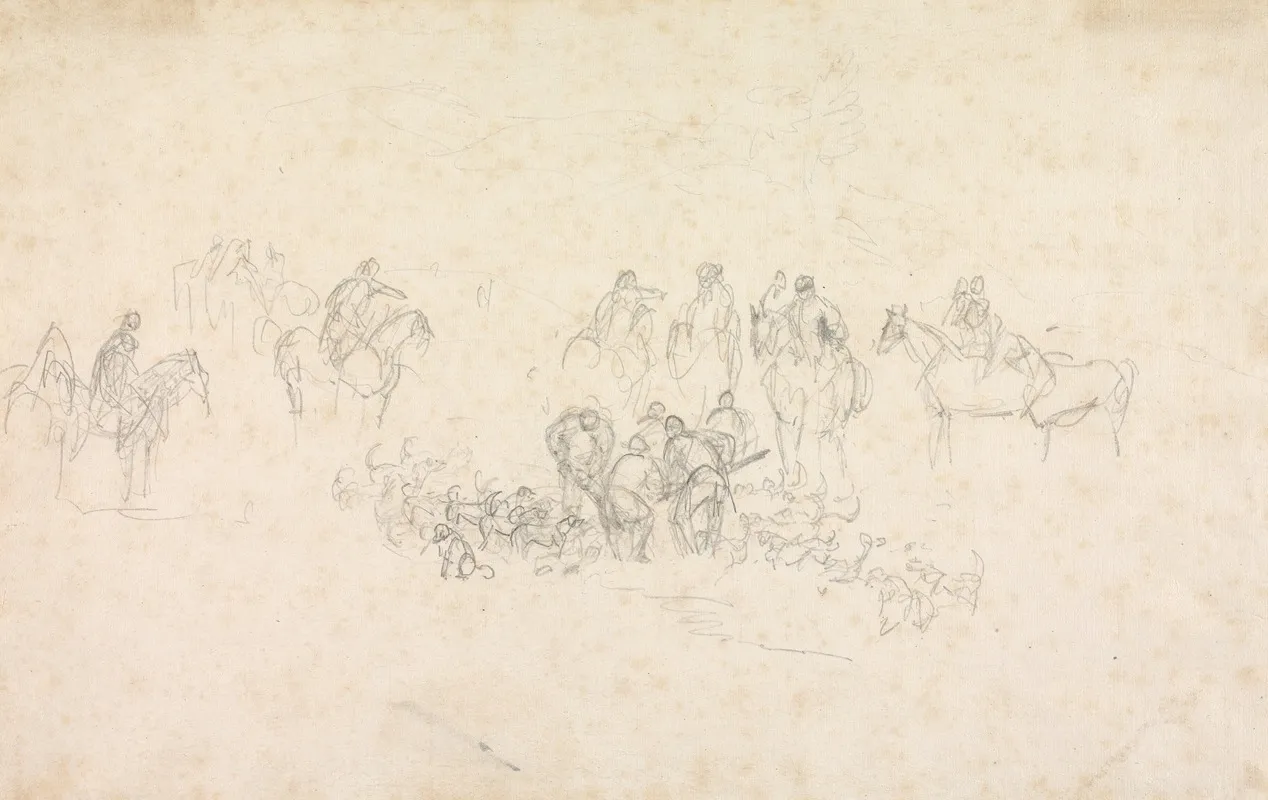 Hunting Sketch Gone To Earth