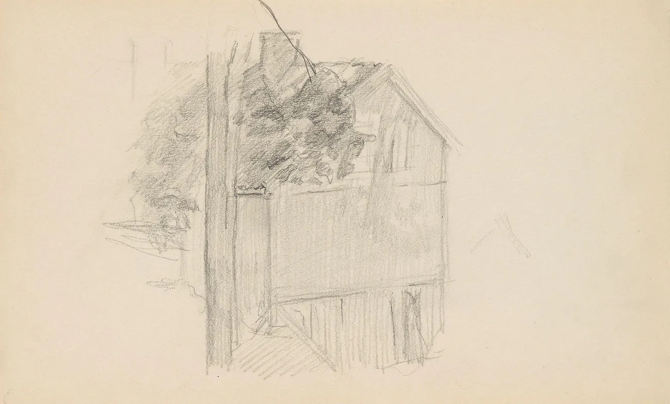 Hus Bak Et Tre