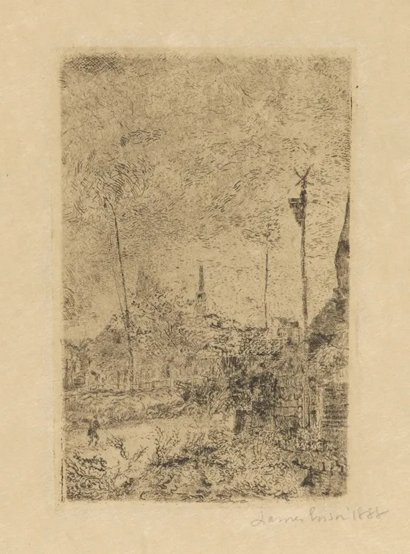 Hutten by James Ensor - Canvas Print